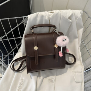 Simple College Style Women’s Bag 2026 New Fashion Casual Shoulder Handbag Small Backpack