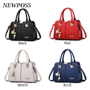 Newposs Famous Designer Brand Women Leather Handbags 2026 Luxury Ladies Hand Purse Fashion Shoulder Bags