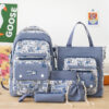 Blue five-piece set