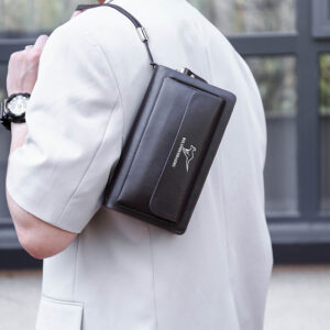 2026 New Clutch With Double Zipper, Large Capacity, Business Casual Handbag, Wallet, Phone Bag, Men’s Bag