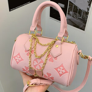 Fashionable Women’s Crossbody Korean Style Urban Minimalist Printed Handbag Pillow Design Chain Shoulder Bag