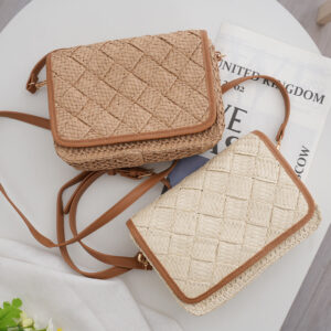 Bags The Same Style As Summer Straw Women’s Simple Woven Crossbody Bag Fashionable And Stylish One Shoulder Handbag