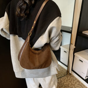 Niche Design For Women, Autumn Winter New Style, Elegant And Stylish Dumpling Bag, Vintage Large Capacity Shoulder