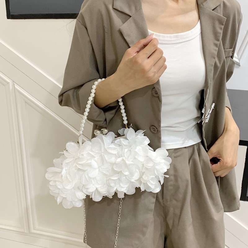Petal Evening Handheld Fairy Clutch Romantic Wedding Banquet Party Dress Prom Bag - Image 6