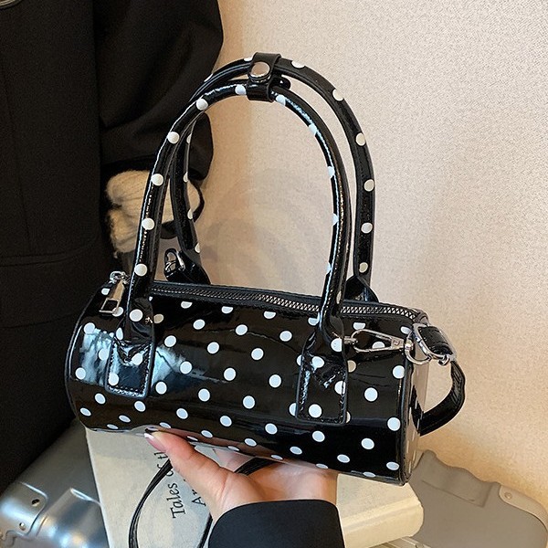 2026 New Dotty Handbag Small Tote Korean Style Trendy Pillow Polka Dot Multifunctional Crossbody Women's Bag - Image 2