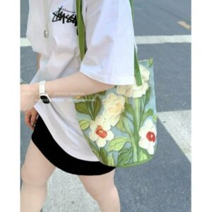 Fresh Design High-End Single Bucket For Women 2026 New Large Capacity Printed Fashion Versatile Shoulder Bag