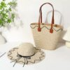 Hand-stitched bag - Beige