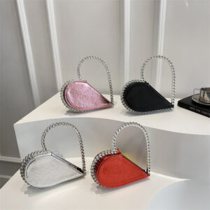 Heart Shaped Handbag for Women Unique Design Trendy Stylish Chic Sophisticated New Style Luggage And Bags