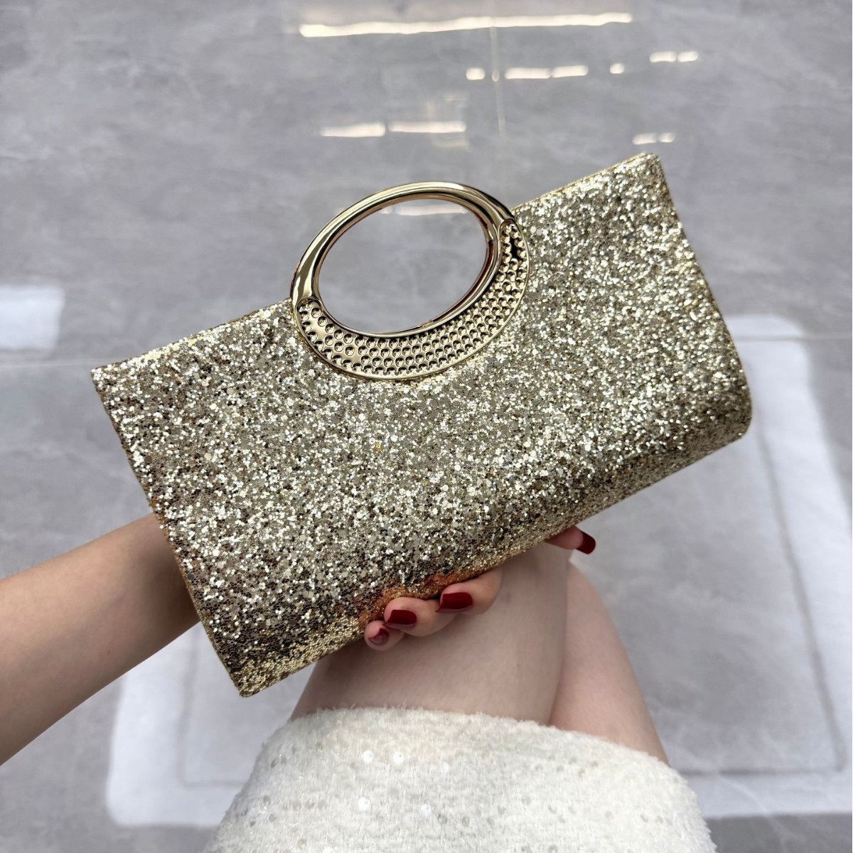 New Dinner Party Bag Shiny Banquet Handbag Dress