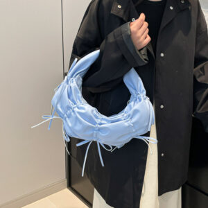 Single Shoulder Underarm High-end Handbag Light Niche Design Personality Women Crescent Irregular Evening Bag