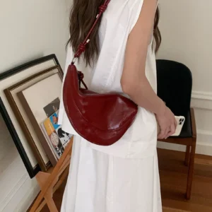 2026 Designer Free Shipping New Simple Versatile Crossbody Bag Womens Casual Dumpling Soft Leather Shoulder And Armpit