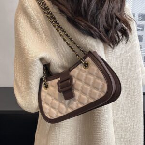 High-Quality Textured Small For Women, Spring/Summer New Fashion Niche Quilted Chain Bag, Women’s Crossbody Bag
