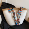 Vintage silk scarves—white