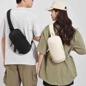 2026 Unisex Lightweight Outdoor Hiking Crossbody Fashion Simple Anti-Degaussing Trendy Solid Color Versatile Chest Bag