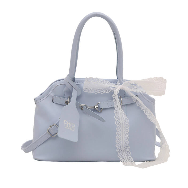 Pink Lace Bow Mini Satchel Bag Women Top Handle Adjustable Crossbody Daily Handbag - Image 9