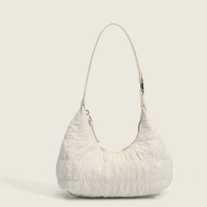 2026 Summer French Style New Fashion Single-Shoulder Dumpling Underarm Puff Bag, Girl’s Cloud Pleated Bag