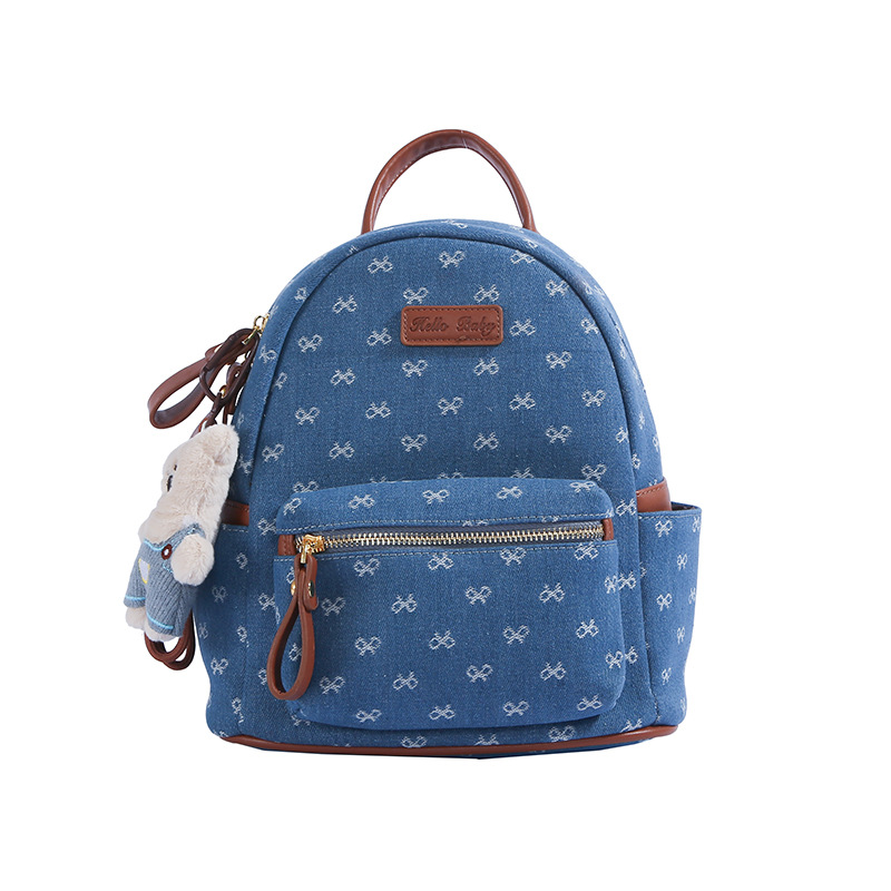 High End Retro Student Backpack Large Capacity Trendy Travel For Women Versatile Printed Bag - Image 4