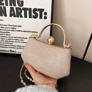 Fashionable Evening Chain High-Quality Women’s Unique Handheld Shiny Bag