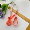 White Orange Shoulder Strap