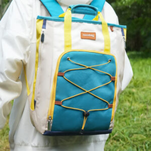 New Stylish Color-blocked Backpack Men Women, Suitable For Outdoor Hiking, Large Capacity, Lightweight Travel Backpack,
