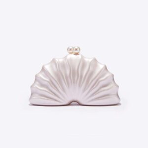 Women’s Handbag Lady’s One-shoulder Diagonal Special-shaped Shell Acrylic Fashion Wedding Dinner Clutch Bag