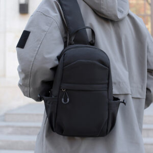 Casual Men’s Breast Travel Single Shoulder Multi-functional Crossbody Backpack Simple Youth Outdoor Universal Bag