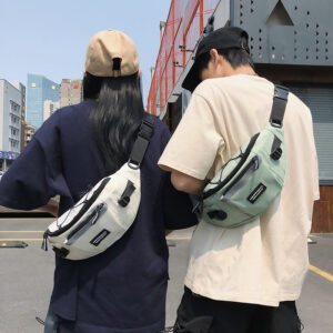 High Quality New Chest Men’s Workwear Style Sports Crossbody Trendy Brand Large Capacity Cycling Waist Bag