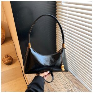 Retro Oil Wax Leather Shoulder Armpit Women 2026 Light Luxury Fashion Versatile Messenger Bag