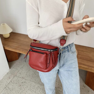 Bags for women 2026 autumn and winter fashion new women’s saddle bags stylish wide strap retro ladies one shoulder