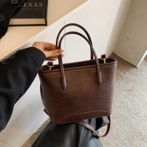 Fashionable Color-Block Handbag For Women 2026 Autumn/Winter New French Niche Cross-Border Popular Single-Shoulder