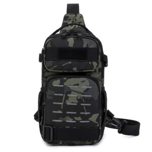 Men’s Breast Multifunctional Camouflage Tactical Backpack Outdoor Crossbody Nylon Leisure Sports Luya Bag