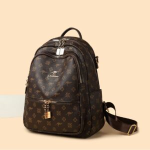 New Retro Casual Fashion Trend Printed Women Business Large Capacity Backpack Travel Bag