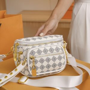 Cross border women’s 2026 new foreign trade hot sale classic printed Messenger all match female chest casual waist bag