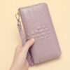 Pink crocodile print
