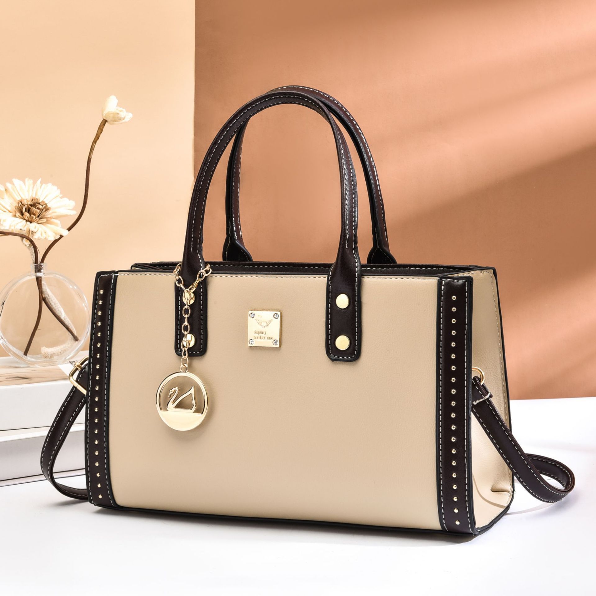 Temperament Mom Single Shoulder Crossbody Bag Texture New Style Trendy Handbag - Image 3