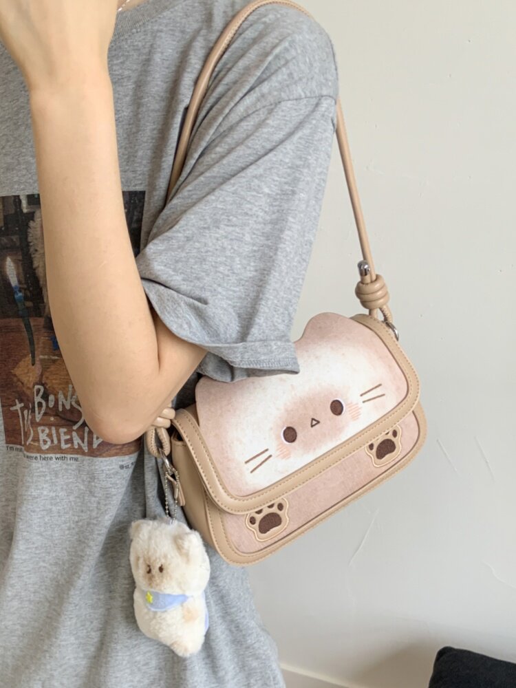 This Year's Popular Small Handbags For Women 2026 New Cute Toast-Shaped Commuter Stylish Versatile Crossbody Bag - Image 2