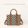 Solid checkered brown