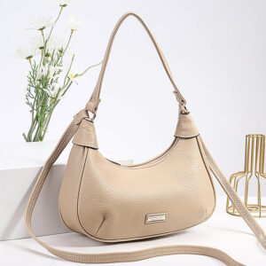 High-End Spring Summer Dog Tooth Hobo Underarm Cross-Border Trendy Style Horn Simple Versatile Single Shoulder Women’s