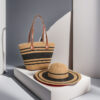 Hat Bag Set Khaki Thick Black