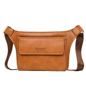 Men’s Waterproof Chest – Stylish Crossbody Sling Bag With Large Capacity, Durable PU Material, Perfect For Daily Use &