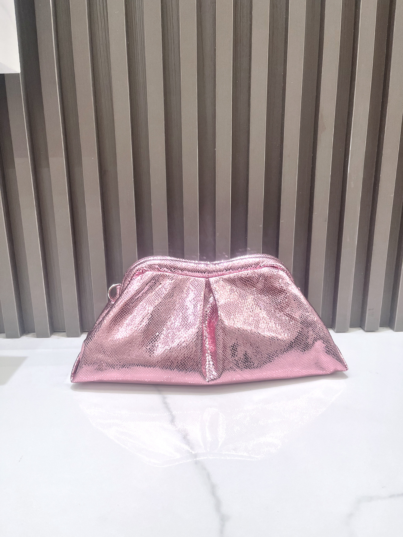 Snake Pattern Chain Shoulder Cloud Clip E Commerce Women's Evening Clutch Bag - Image 10