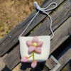 White Large Smiley Face Pink