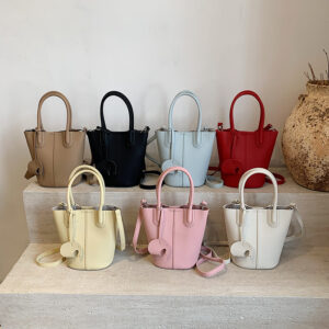 Casual Texture Simple Bucket Fashion Trend 2026 Summer New Stylish Niche Women’s Shoulder Crossbody Bag