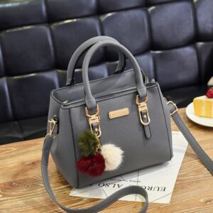 Women’s bag 2026 European and American new fashion one-shoulder small bag, double-layer, large-capacity wool ball,