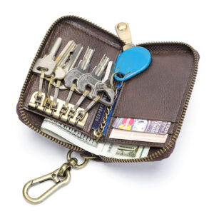 Creative Key Storage Made Of Genuine Leather With Over 100 Functions, 2-in-1 Waist Hanging Bag