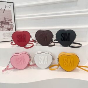 Korean-style Women’s 2026 New Model European And American Fashion Letter Print Solid Color Heart-shaped Simple Casual