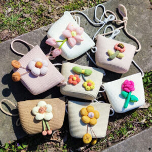 Little Girl Summer Woven Straw Cute Children’s Phone 2026 New Fashionable Girls’ Crossbody Bag