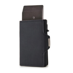 Wallet men’s aluminum alloy wallet new zipper change clip carbon fiber metal card bag
