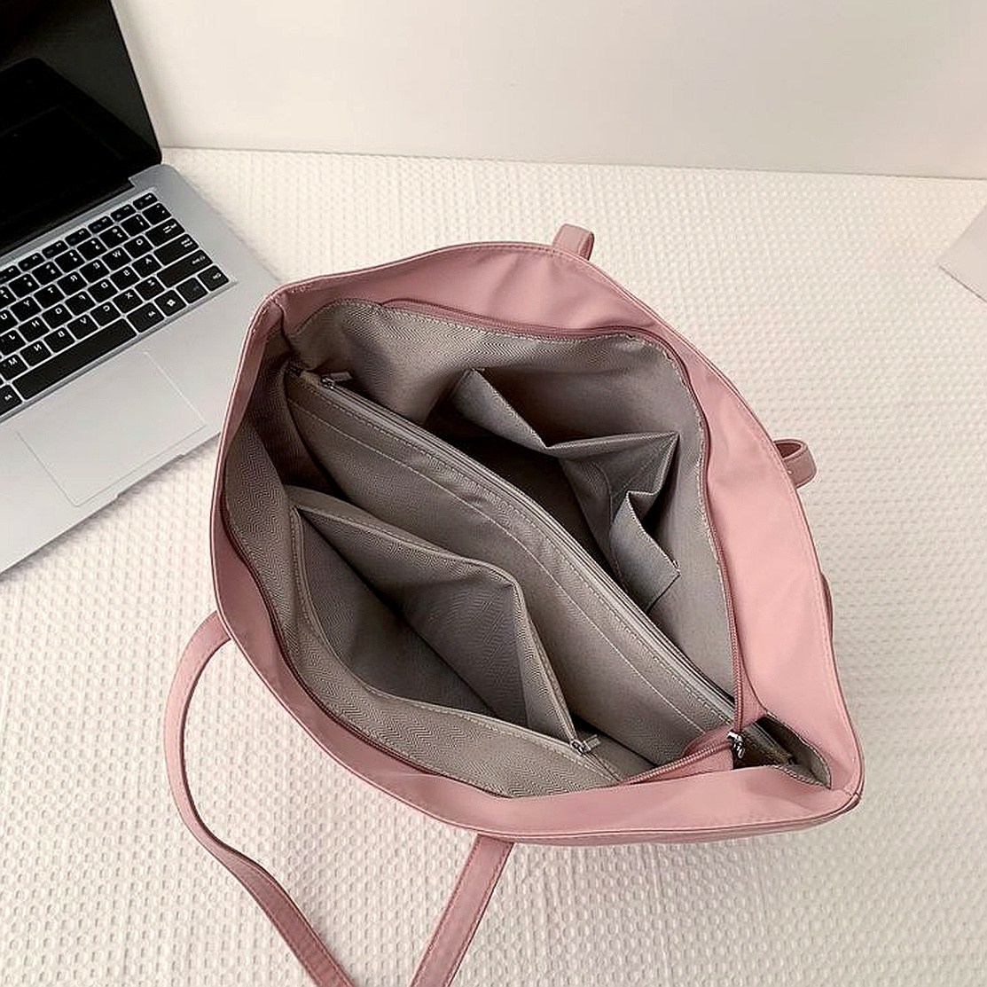 Class Commuter Tote Canvas Waterproof Nylon Casual Women's Large Capacity Shoulder Bag - Image 3