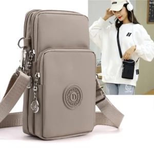 New Mobile Nylon Cell Phone Coin Strap Shoulder Bag Small Crossbody Bags For Women Wallet Travel Purse